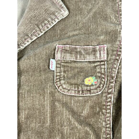 Levi’s Juniors Girls Brown Button Up Corduroy Jacket Blazer Size Large - Picture 3 of 13
